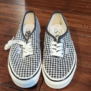 Vans Black and White Houndstooth Women's Shoes